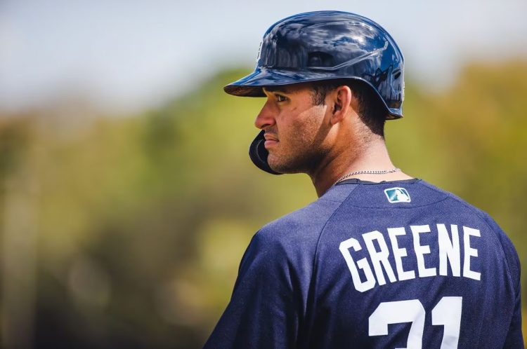 Riley Greene prepares for batting practice at the Detroit Tigers facility in Lakeland, Fla., on February 24, 2021.(Photo courtesy Detroit Tigers)Allison Farrand